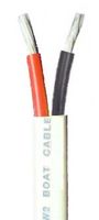 10/2 AWG Duplex Tinned Marine Wire, Red/Black 50 Feet