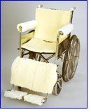 Skil-Care Wheelchair Footrest Pads, Sheepskin # 703040 - pair