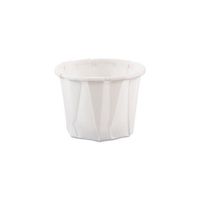 Treated Paper Soufflé Portion Cups, 3/4oz, White, 250/Bag