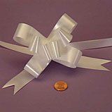 Krafty Klassics 12 Pack of 2" & 4" Colored Butterfly Pull Bows (4", White)