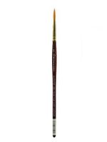 Grumbacher Goldenedge Golden Toray Round Watercolor Brush, Synthetic Bristles, Size 5 (4620.5)