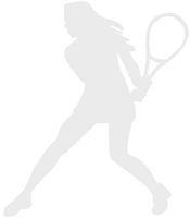 hBARSCI Tennis Player Vinyl Decal - 5 Inches - for Cars, Trucks, Windows, Laptops, Tablets, Outdoor-Grade 2.5mil Thick Vinyl - White