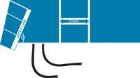 1275821 PT# 0661-1880 BP Std Adult Latex 1Pc Dacron 2Tb V-Lok Blue Ea Made by W A Baum Co Inc