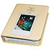 64 Pockets 3 Inch Piece of Moment Candy Color Fuji Instax Photo Mini Book Album or Name Card for Instax Mini 70 7s 8 25 50s 90 Film/ Pringo 231/ Fujifilm Instax SP-1/ Polaroid PIC-300P/ Z2300-Beige