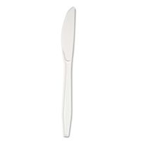 Boardwalk KNIFEHW Full Length Polystyrene Cutlery44; Knife44; White44; 1000/Carton
