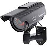 Etopars Solar Power Black Fake Dummy Security CCTV Camera Waterproof IR LED Outdoor Indoor Surveillance