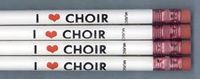 I Love Choir Pencil Pack of 10