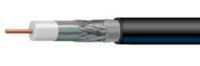 2 REELS OF 1000ft BLACK TRI SHIELD DIRECT BURIAL RG-6 COAXIAL CABLE 18AWG SOLID CORE GEL BRAIDED UL ETL RATED UNDERGROUND BURIED FLOODED INDOOR OUTDOOR AUDIO VIDEO TELECOMMUNICATION BULK COAX CABLE