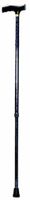 Essential Medical Supply Steppin' Out Folding Wood T-Handle Cane with Black Textured Finish