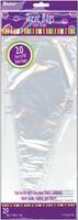 Darice Bulk Buy Treat Bags 12 inch Cone 20 Pack Clear 28-007 (6-Pack)