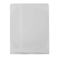 50 Bags Flat Plain Paper or Patterned Bags for candy, cookies, merchandise, pens, Party favors, Gift bags (5" x 7", Plain White)