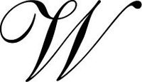 J.Herbin H403 Brass Seal for Sealing Wax Script Old Style Font 15/16" Diameter (Letter W)