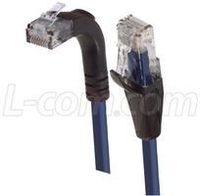 L-COM TRD815RA2BL-5 PATCH CORD, CAT 5E RIGHT ANGLE, 5FT, BLUE