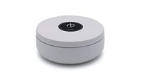ROSBAS, Milano Serie, 100% Natural Soy Wax Candle, Sea Salt & Orchid Scented, White Metallic Tin, 14.5 oz, Cotton Wick, Essential Oils, Eco Friendly, Made in USA.