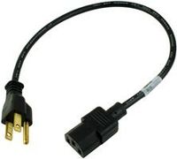 VOLEX, 17742 10 B1, Mains Power Cord, 18 AWG, Shielded, w/o Foil & Braid, NEMA 5-15P, IEC 60320 C13, 6.5 ft, 2 m, Black