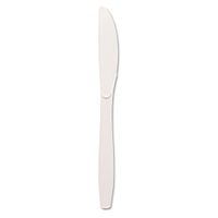 Dixie KM207 Plastic Cutlery, Medium Weight Knife, White, 100-Pieces/Box