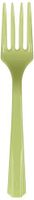 Amscan 4549.115 Premium Plastic Forks, 20 pieces, Leaf Green
