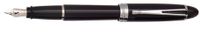 Aurora Ipsilon Deluxe Black w/ Chrome Trim Broad Point Fountain Pen - AU-B12C-B
