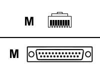 Digi International Digi - Serial Cable ( Dte ) - Rj-45 (m) - Db-25 (m) - 4 Ft