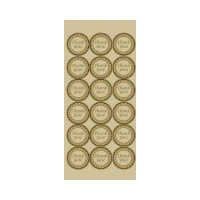 Geographics Thank You Seals, 1.25 Inches dia, Gold Foil, 54 Pack (48480)