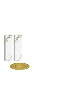 A1BakerySupplies® Men Tie Gift Box Men or Women Socks Gift Boxes 4 Pack White Box with 4 Gold Gift for You Seals & 4STRETCH LOOPSS