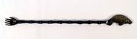Hand Painted Back Scratcher Manatee 18"