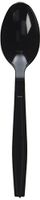 Fineline Settings Extra Heavy Cutlery Black Spoons, Bulk Pack 1000 Pieces