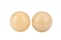 I-MART 2 Pcs Chinese Exercise Ball, Stress Balls, Baoding Balls, Massage Ball (Yellow)
