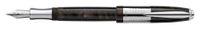 Laban Genghis Khan Black Pearl CT Broad Point Fountain Pen - LRN-F987-BPB