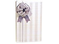 Wedding Wrap - Wide Stripe 18"x833' Gift Wrap Full Ream Roll (1 roll) - Wraps -M3010F18