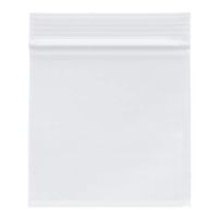 Plymor Heavy Duty Plastic Reclosable Zipper Bags, 4 Mil, 4" x 4" (Case of 1000)