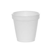 (50 Count) 4 oz White Foam Cups, Disposable Foam Drink Cups, To Go Coffee Cups, Insulated Foam Cups for Hot/Cold Drinks by Tezzorio