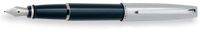 Aurora Style Black Barrel w/ Chrome Cap Medium Point Fountain Pen - AU-E05-M
