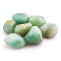 Jet Wow Green Aventurine Tumbled Stone 100 Grams Approx. 0.75" to 1"inch Genuine A Grade w/Velvet Pouch Superior Quality Original Gemstone Natural Polished Spiritual Psychic Image is JUST A Reference