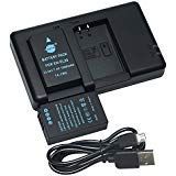 DSTE Replacement for 2X EN-EL20 Battery + Rapid Dual Battery Charger with Micro USB Cable Compatible Nikon Coolpix A 1 J1 J2 J3 AW1 S1 V3 P1000 DL24-500 BMPCC Ass Blackmagic Pocket Cinema as EN-EL20A