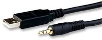 FTDI TTL-232R-3V3-AJ Cable, TTL to USB Serial, W/Audio Jack Conn