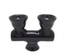 Two Head Ceramic Hookah Bowl