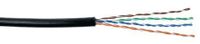 Outdoor Cat5e Bulk Ethernet Cable Black (100Ft)