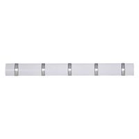 Ywoow Home Folding 5-Hook Hook Wall Mounted Floating Space-Saving Coat Rack US Warehouse Sending (White)