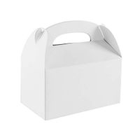20 Pack White Candy Treat Boxes, 6.2 x 3.2 x 2.5 inch, Small Goodie Gift Boxes for Wedding and Birthday Party Favors Boxes, Cupcake Boxes