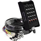 Seismic Audio - SAXQ-12x4x50 - 12 Channel 50' XLR Snake Cable with XLR and 1/4" Returns on the Box