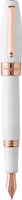 Montegrappa Fortuna White Rose Gold Plated Fountain Pen Medium Nib
