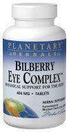 Bilberry Eye Complex Planetary Herbals 30 Tabs