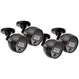 Q-See (QCA8091B-4) Home Security Camera, 1080p Analog HD Add-On Security CCTV Bullet PIR Surveillance Camera 4 Pack, Night Vision, Indoor and Outdoor, Black