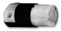 Hubbell HBL4579C Locking Connector, 15 amp, 250V, L6-15R, Black/White