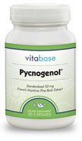 Pycnogenol (50 mg) 30 Vegicaps per Bottle (6 Pack)