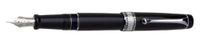 Aurora Optima CT Fountain Pen - Black Chrome Trim, Medium Nib 997CNM