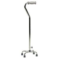 QUAD CANE SM BASE ALUMINUM (EA)
