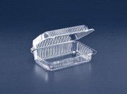 SLP40 Inline Plastics 60oz Clear Hinged Carryout 9-3/8x6-3/4x3-1/16 276 per case