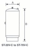 Amtrol ST-30V-C THERM-X-TROL ASME Expansion Tank, 14 Gallon (143-327)